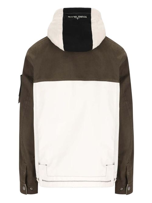 Giubbino con logo in tela resinata STONE ISLAND | 4100080S0110V0054